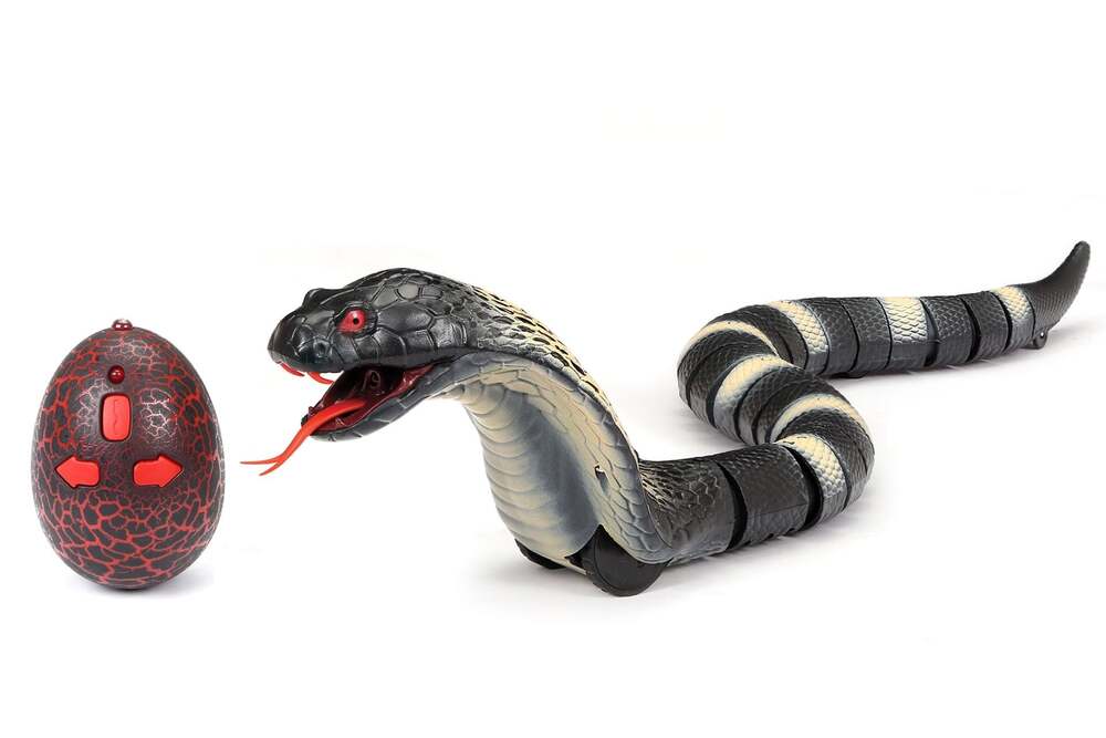 King Cobra Remote Control Infrared Slithering Snake Toy with Egg Remote